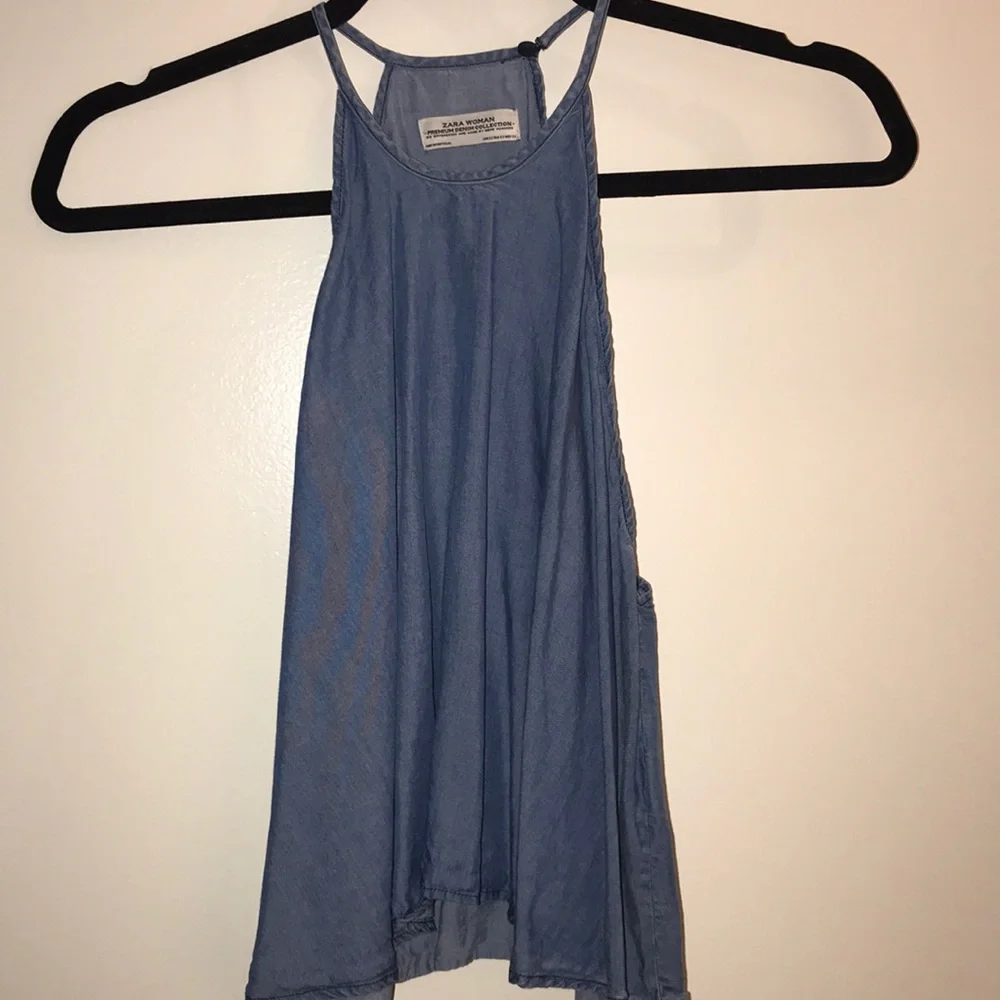 Zara denim crop top - Picture 2 of 4